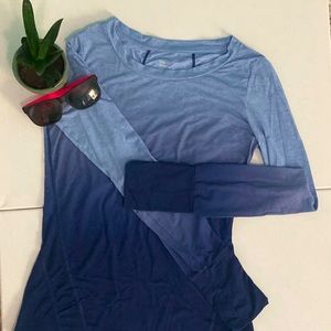 NWOT Woman’s Purple Ombré Long Sleeve Shirt